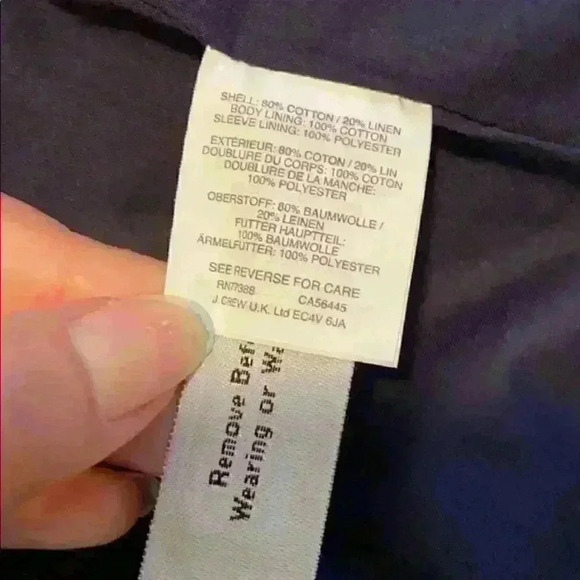 *NWOT J Crew Blazer in Denim Color w Orig Hanger - Picture 7 of 8
